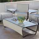 Table basse jardin en aluminium design HPL 055