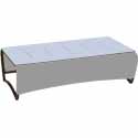 Table basse de jardin aluminium design HPL 056