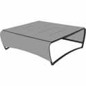 Table basse de jardin en aluminium design HPL 057