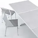 Table de jardin aluminium extensible plateau céramique italienne