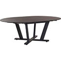 Table de jardin alu hpl ronde extensible 3076