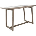 Table haute de jardin teck HPL béton ciré 180cm 4013