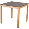 Table teck HPL carrée design de jardin 2286