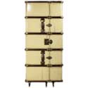 Malle armoire de cabine bois rangement MF077