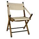 Chaise de campagne pliante bois tissus MF126