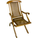 Chaise longue inclinable en bois marine CF251
