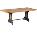 Table industrielle bois métal 1856