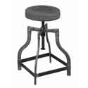 Tabouret a vis industriel acier 1822