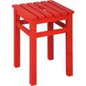 Tabourets bois massif rouge cdi1130ro