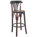 Tabouret de bar marine en bois MF044A