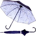 Parapluie doublé mixte noir journal