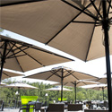 Parasol aluminium carré Maurice 3x3m