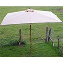 Parasol bois 200cm carré de jardin