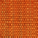 Raphia naturel revêtement mural orange 25m