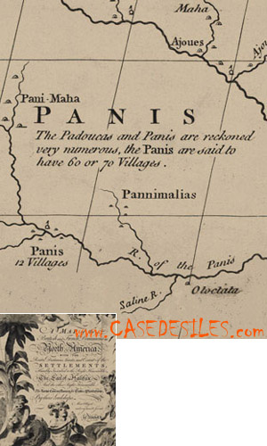 Carte Amérique du nord ancienne 1755 MC811