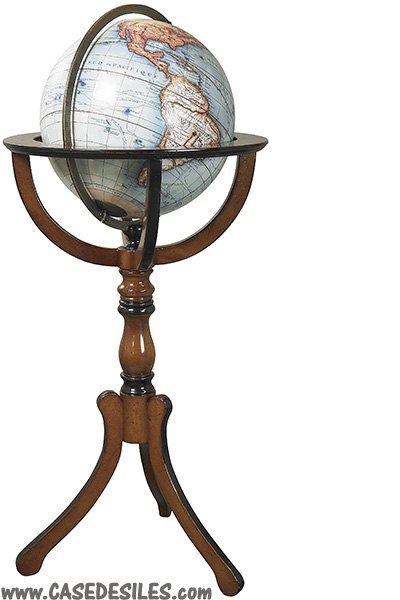 Globe terrestre rotatif