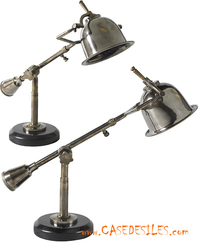 Lampe de bureau écrivain marine 1920 laiton SL065