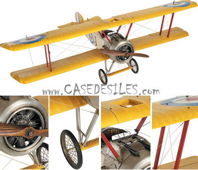 Maquette avion Sopwith Camel 250cm Jaune AP602