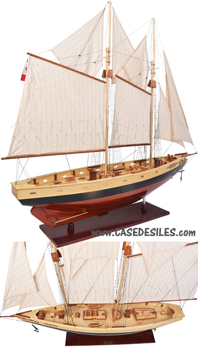 Maquette de bateau Goelette Bluenose 1963 AS138