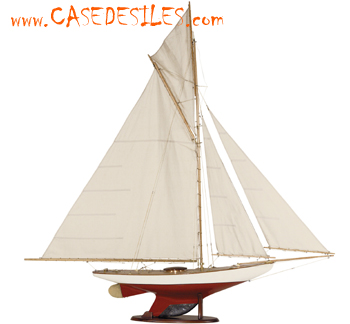 Maquette de bateau yacht Grand Cotre Bermuda