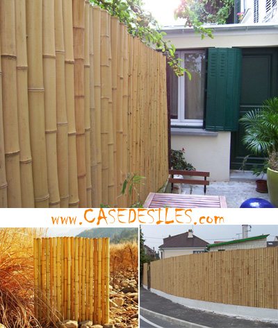 Clôture bambou naturelle et régulière L1-H1.2m Pas Cher Clôture bambou naturelle et régulière L1-H1.2m Pas Cher