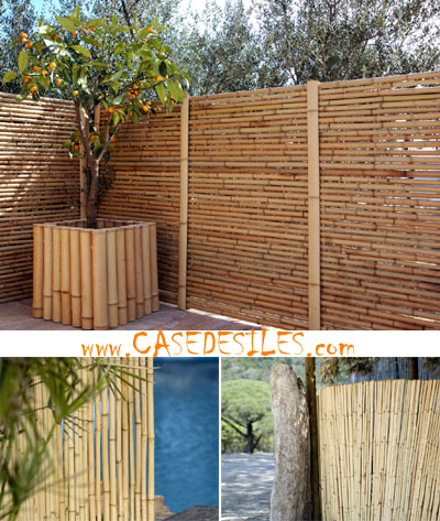 Clôture bambou panneau régulier L1.5 - H1.5m
