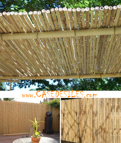 clôture bambou régulier panneau L1.5 - H2m