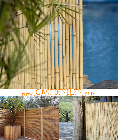 Clôtures en Bambou Régulières et Naturelles