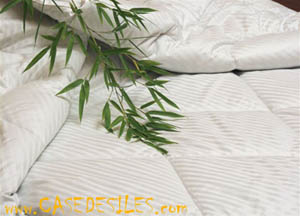 Couverture de lit bambou