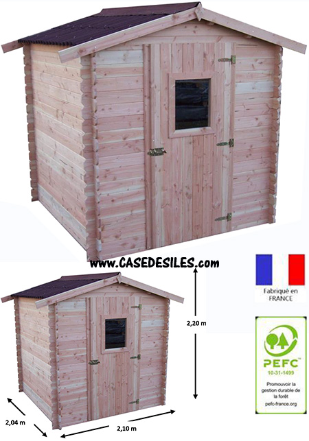 ABRI JARDIN MÉTAL BEL ASPECT BOIS 4m2 - PAS CHER