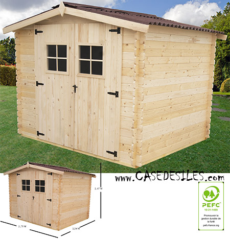 Cabane de jardin en bois Noline pour enfant - Site de creationmobilier !