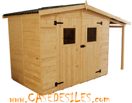 Abri de Jardin en Bois 6 m2 - l332xP222xH232cm - Cabanon Jardin extérieur  avec Sol - Cabane de Jardin - Chalet de Loisirs - Maison d'été - TIMBELA  M334FB : : Jardin