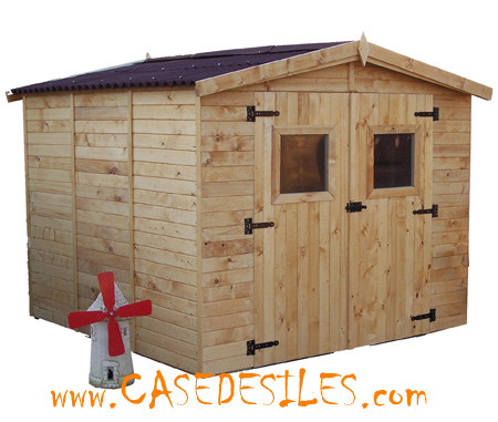 Abri De Jardin Bois 56mc Plancher Portes Ed2424