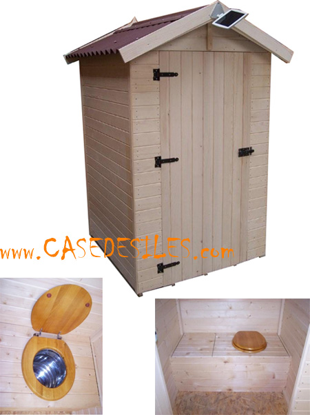 Abri toilette seche WC bois d'extérieur ED1414VC