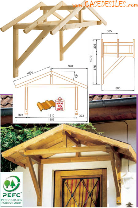 Auvent en bois