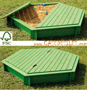 Bac à sable de jardin été extérieur en bois avec toit rotatif hauteur  ajustable enfant garçon fille bleu teamson kids tk-kf0003 - Conforama