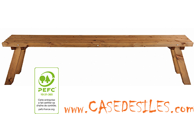 Banc de jardin en bois 200cm Karel 823