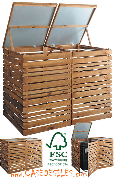 Bac à compost en bois 800L 0100089