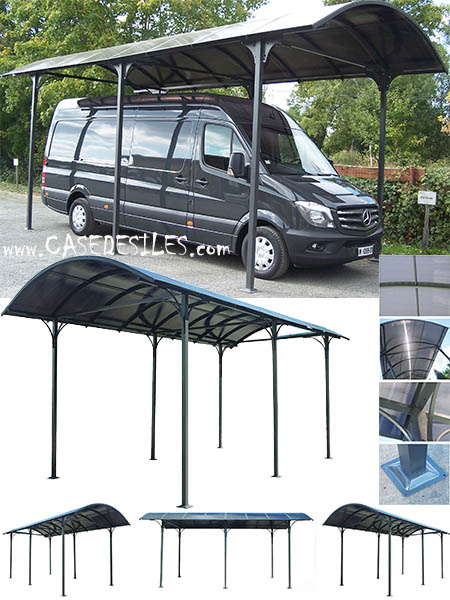 Carport aluminium camping car camionnette 3676