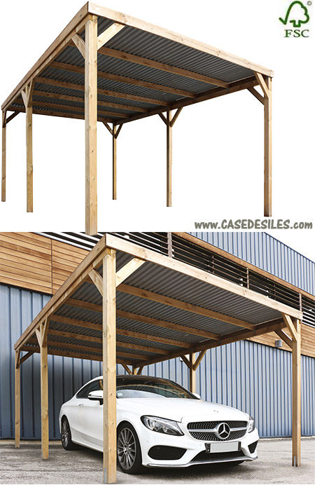 Carport en bois