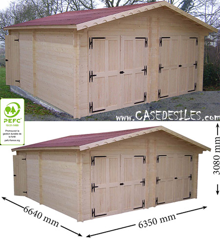 Carport en bois