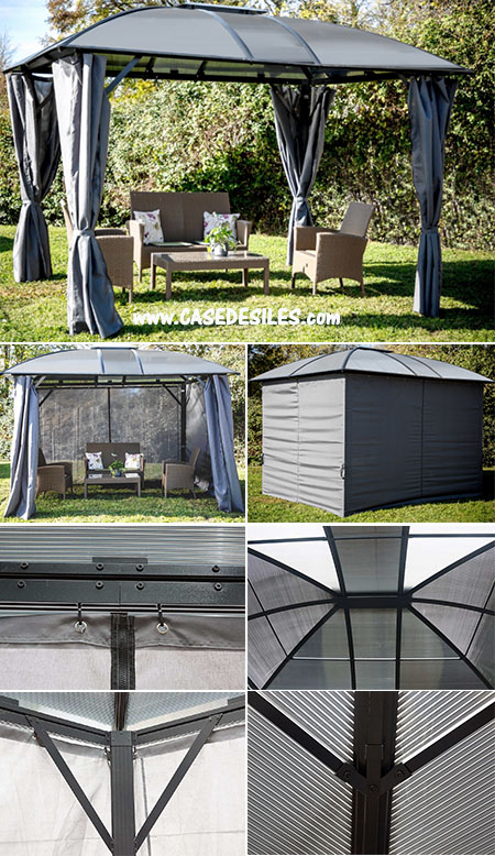 Auvent carport aluminium