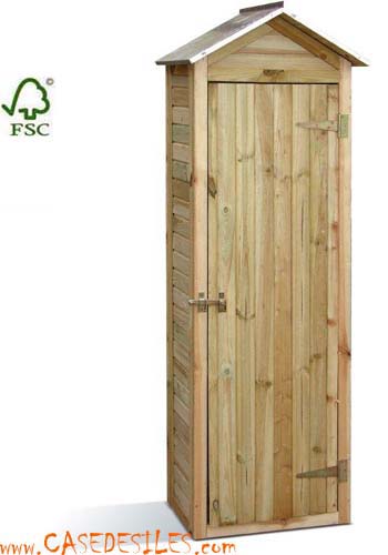 Meuble armoire de jardin bois