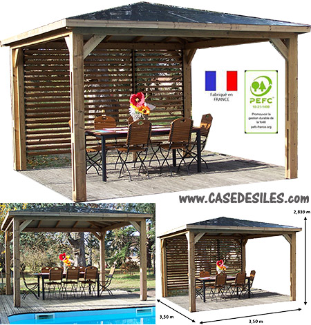 Pergola Jardin bois et Tonnelle Jardin Bois