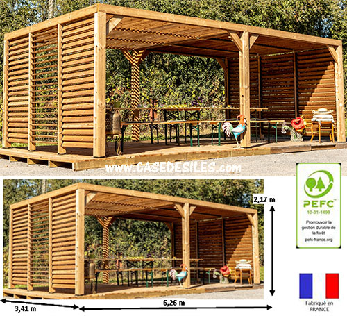 Pergola en bois et Tonnelle en bois