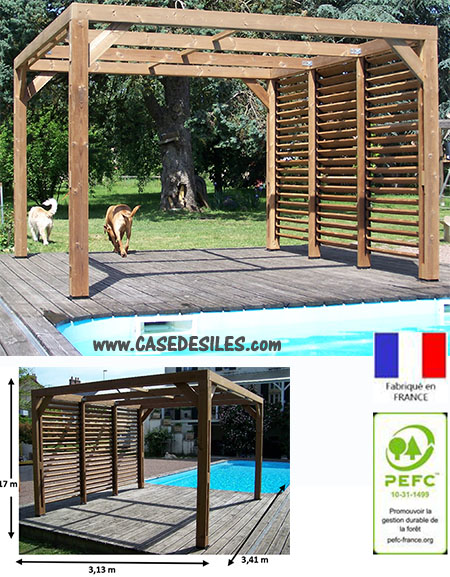 Pergola Jardin bois et Tonnelle Jardin Bois