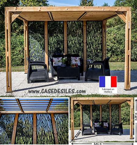 Pergola Jardin bois et Tonnelle Jardin Bois