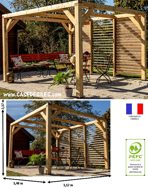 Pergola Jardin bois et Tonnelle Jardin Bois