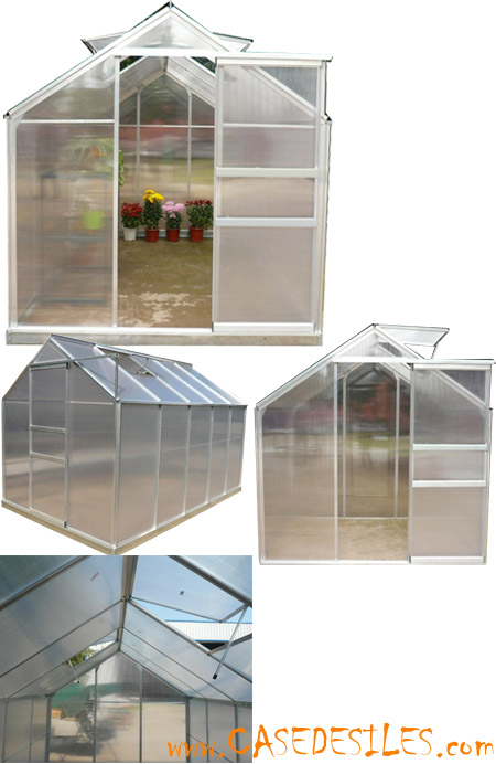 Serre aluminium et polycarbonate de jardin SR1931