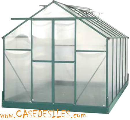 Serre de jardin aluminium et polycarbonate SR4224